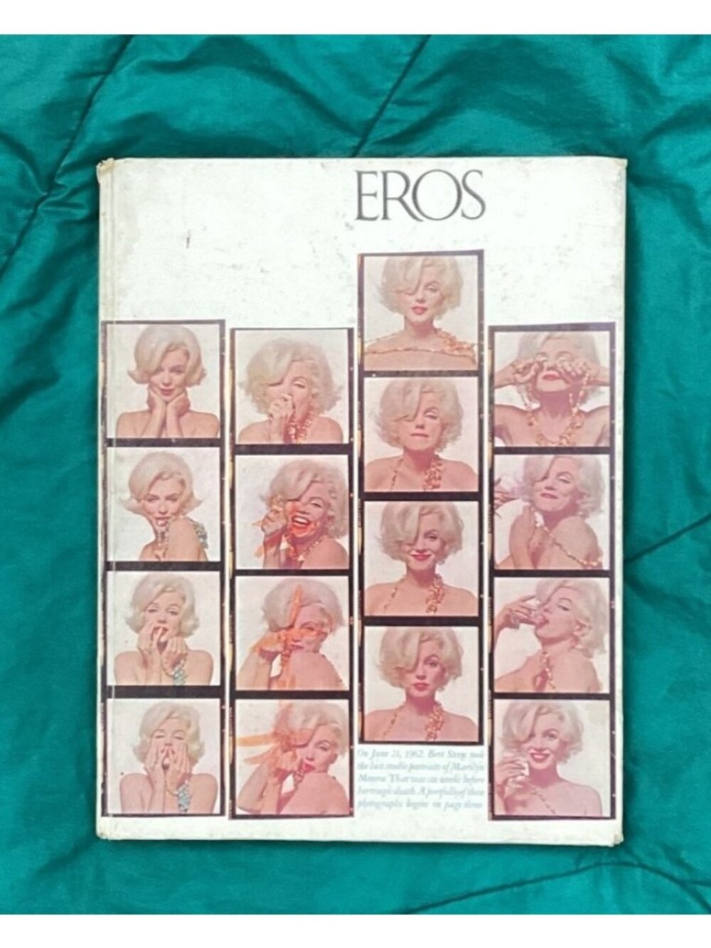 Hardbound Eros Magazine Autumn 1962 Vol 1 No 3 Bert Stern Photos Marilyn Monroe